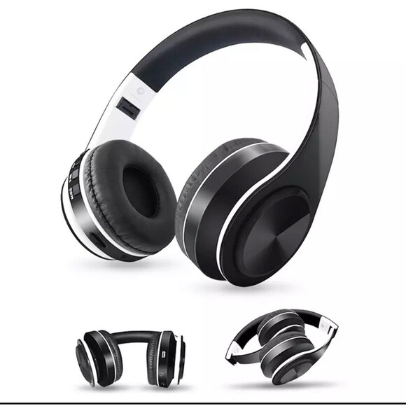 Sports Wireless Headphones Bluetooth Headphones Over Ear MIC Foldable TF Card - Picture 3 of 16